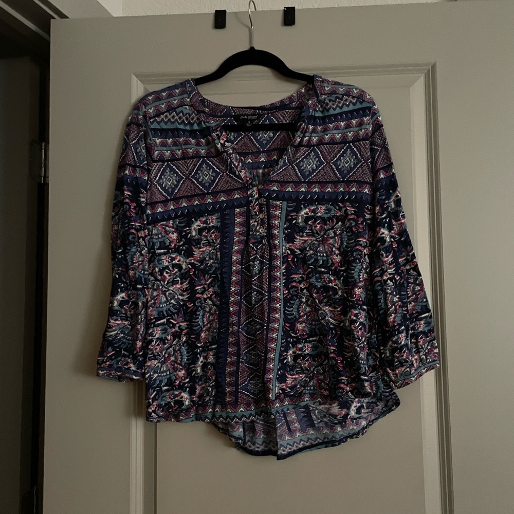 Lucky Brand Bohemian Peasant Top